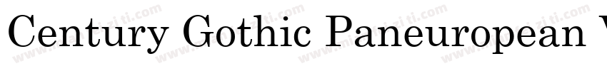 Century Gothic Paneuropean Variable字体转换